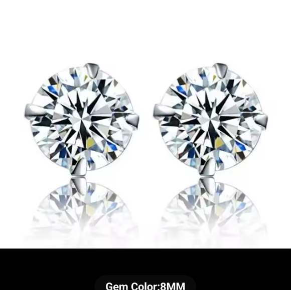 Elegant Silver Stud Earrings Set - Picture 16 of 16